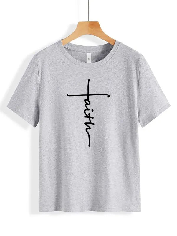 Tshirt Faith Grey