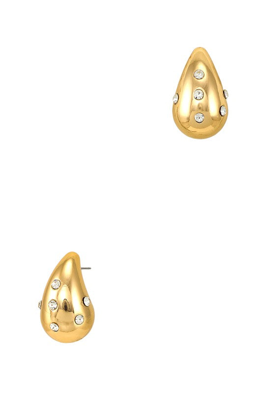 Earrings stone Gold