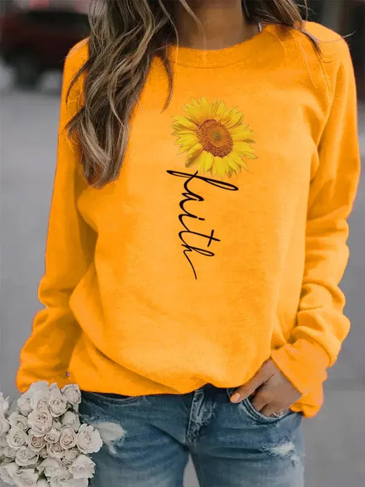 Women’s hoodie Faith yellow