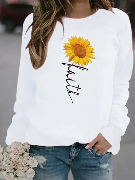 Women,s Hoodie Faith white