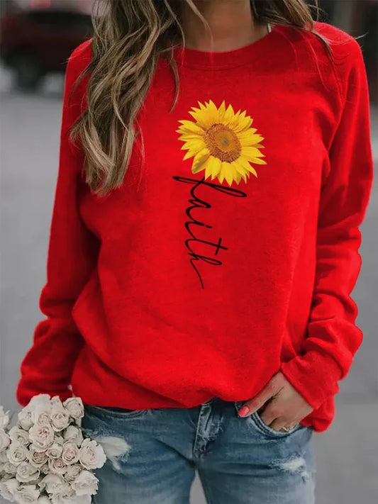 Hoodie red Faith